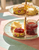 Freshly baked scones with jam and clotted cream