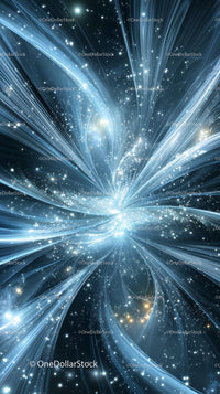 Futuristic Light Trails and Cosmic Explosion Digital Background