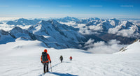 Snowy Mountain Climbing Expedition in Alaskan Range
