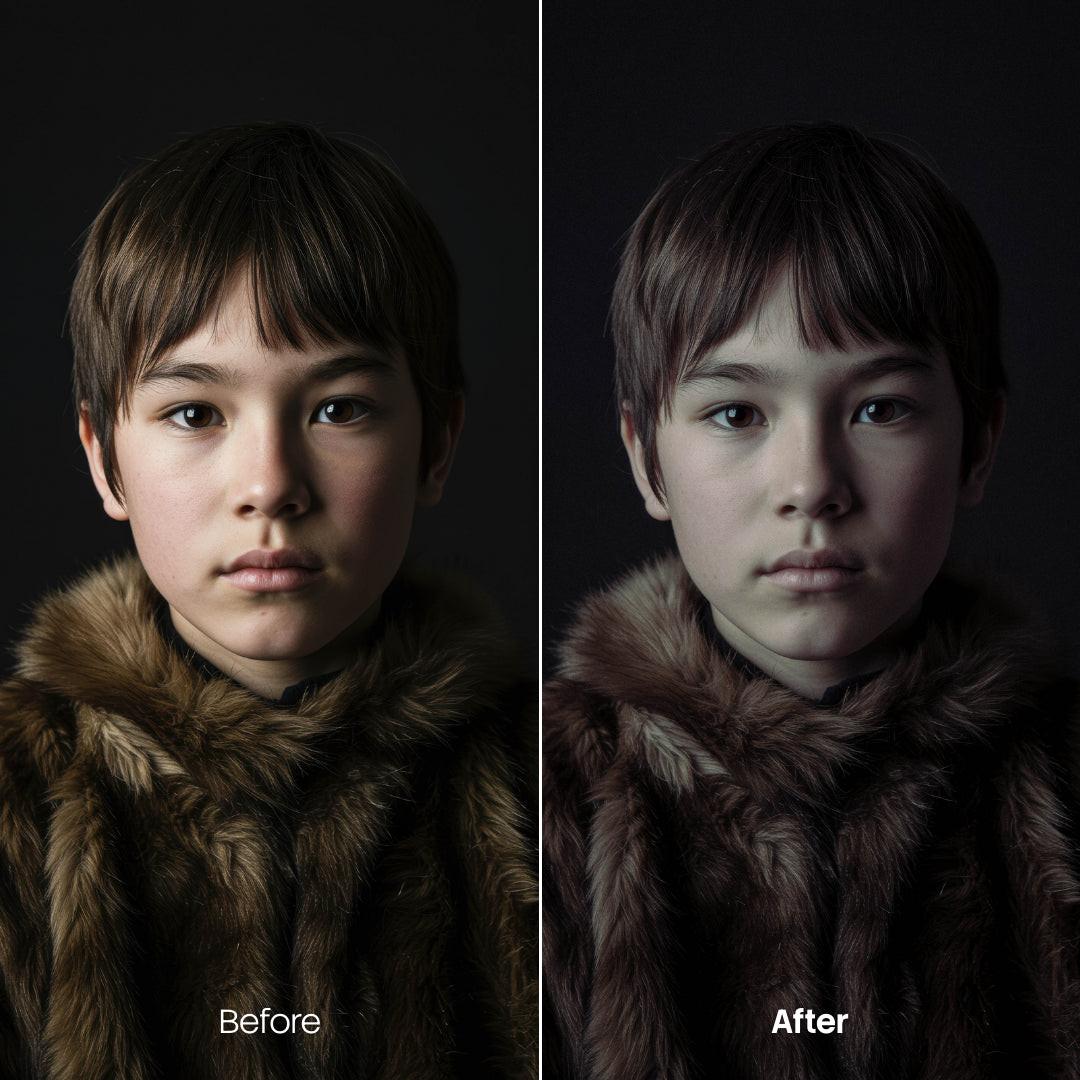 Retro Color Fade Cold XMP presets color grading preview