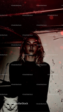 photo editing preview with Red Glitter Photo Overlays