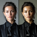portrait photography edit with Cinematic Portrait Lightroom presets