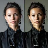 portrait photography edit with Cinematic Portrait Lightroom presets