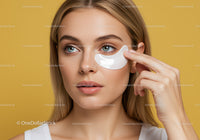 Young Woman Applying Eye Cream for Skin Rejuvenation and Beauty