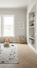 Bright Children's Nursery with Plush Toys and Modern Decor