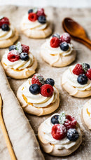 Mini Pavlovas with Fresh Berries and Cream