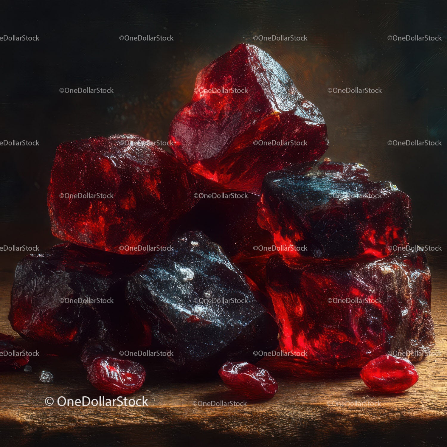 Vibrant Red Pomegranate Stones with Juicy Texture and Rich Colors
