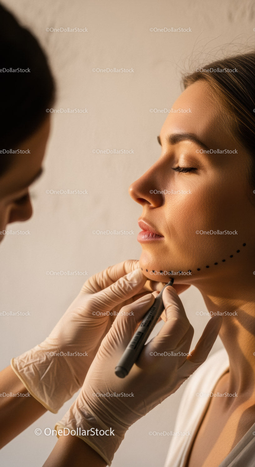 Professional Lip Tattooing in Beauty Salon with Skilled Artist