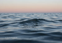 Calm Ocean Waves at Sunset with Pastel Sky