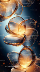 Elegant Champagne Glasses Sparkling in Celebration Setting