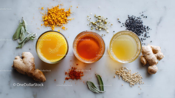Herbs and Spices with Herbal Extracts and Fresh Roots for Herbal Medicine