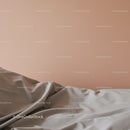 Elegant Beige Satin-Like Fabric with Soft Draping for Luxurious Design