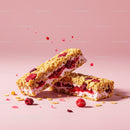 Berry Yogurt Granola Bars with Crispy Cereal Texture