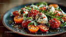 Fresh Cherry Tomato and Mozzarella Salad with Arugula