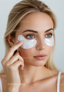 Young Woman Applying Under Eye Patches for Skincare