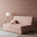 Pink Fabric Sofa in Modern Living Room with Minimalist Decor