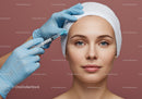Young Woman Receiving Botox Injection For Facial Rejuvenation