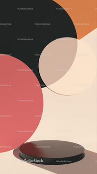 Abstract Geometric Shapes on Minimalist Display with Modern Aesthetic