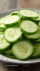 Fresh Cucumber Slices for Healthy Refreshing Snack