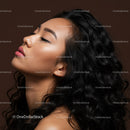 Profile of serene woman with flawless glowing skin