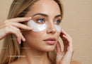 Young Woman Applying Eye Patches for Skincare Routine