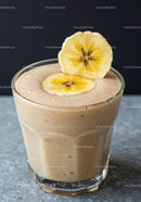 Creamy Banana Smoothie with Dried Banana Garnish