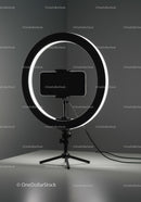 Ring Light with Smartphone Holder for Content Creation and Photography