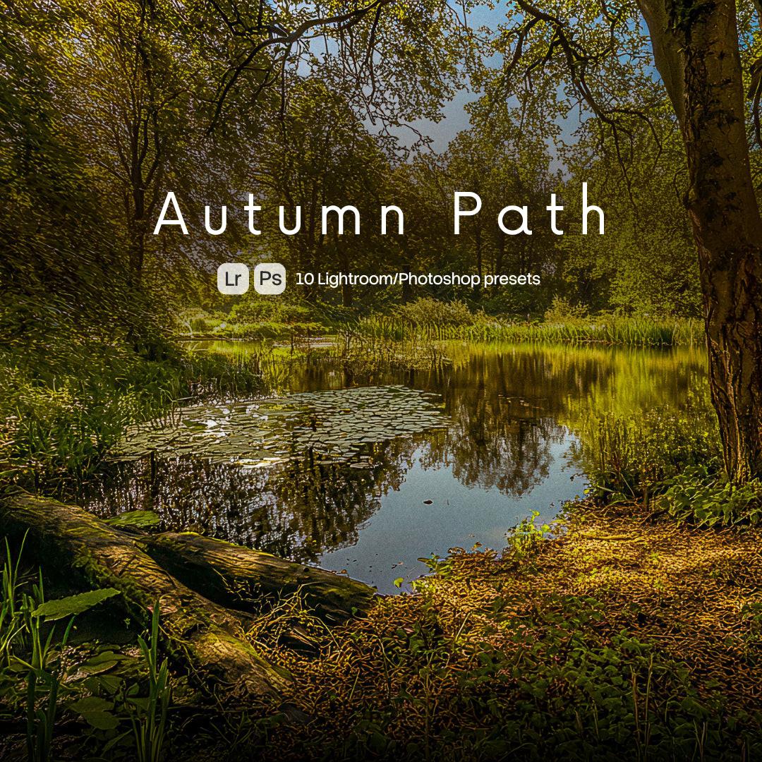 Autumn Path Lightroom presets cover preview