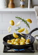 Sautéed baby potatoes with garlic and fresh rosemary