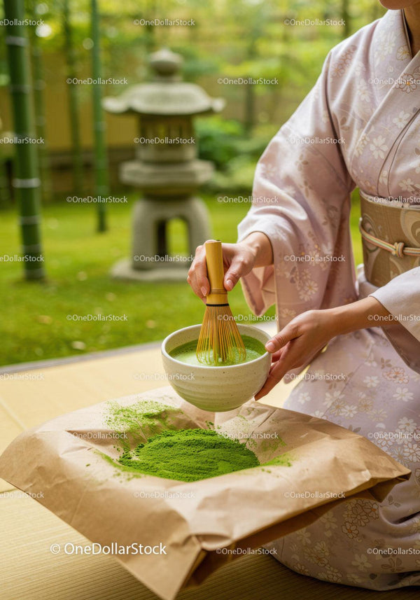 Tradycyjny rytuał parzenia herbaty matcha w Japonii