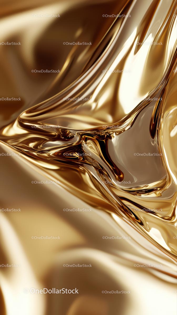 Luksusowa, złota, metaliczna tkanina z eleganckimi, zwiewnymi zasłonami