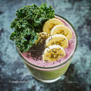 Vibrant Acai Berry Smoothie Bowl with Banana and Chia Seeds