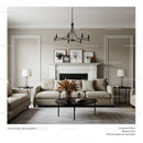 Elegant Neutral Living Room with Beige Sofa and Modern Decor