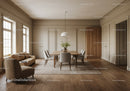 Bright Modern Dining Room with Wooden Furniture and Natural Light