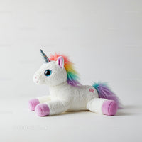 Cute Rainbow Mane Plush Unicorn Toy for Kids and Collectors