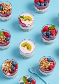 Healthy Yogurt Parfaits with Fresh Berries and Granola