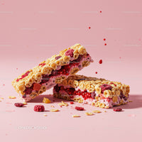Berry and Yogurt Cereal Bars with Crunchy Texture