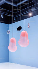Pink Glass Pendant Lights in Modern Interior Design