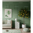 Elegant Green Nursery with Lemon Tree and Modern Interior Design