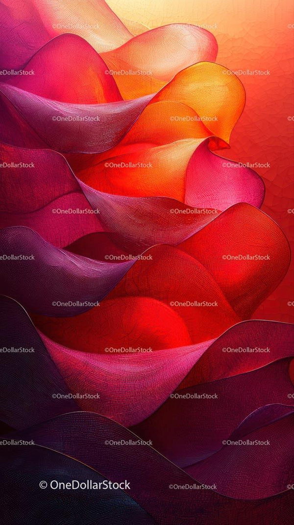Abstract Colorful Waves Artistic Digital Background for Creative Projects