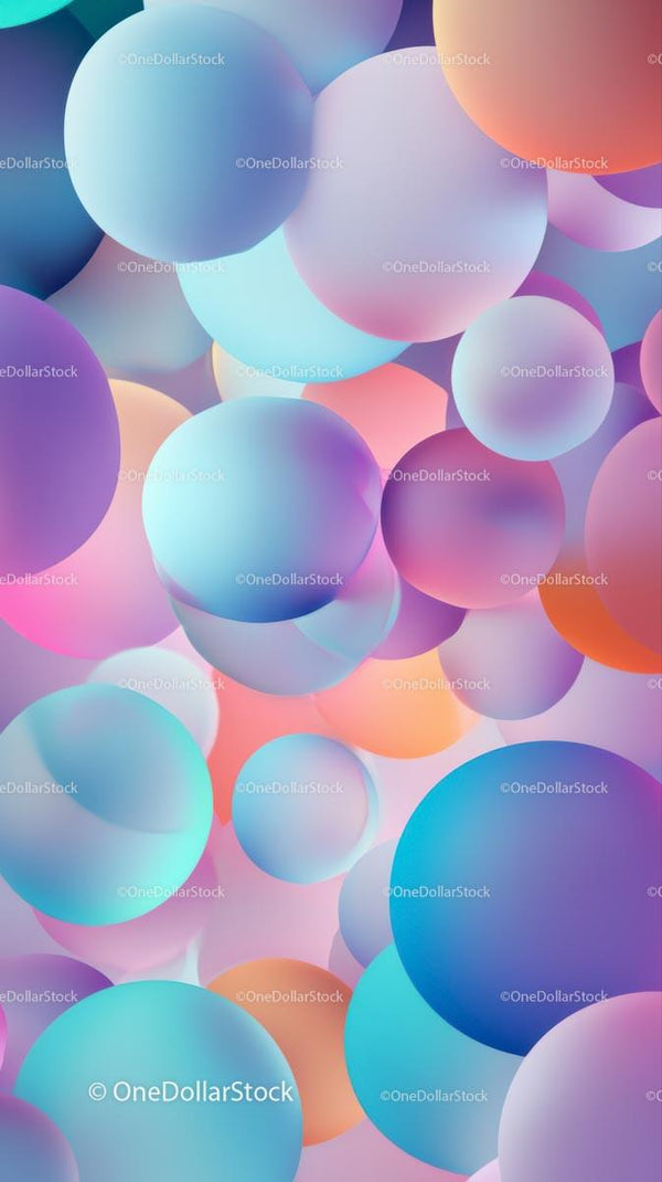 Kolorowe balony w pastelowych odcieniach tworzące świąteczną atmosferę