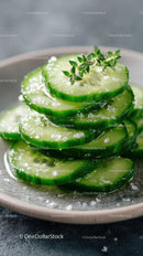 Fresh Cucumber Slices in a Bowl for Healthy Refreshing Snack