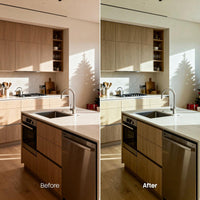 Before and after Interior LUT Pack effect