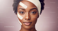 Close-up Portrait of an African Woman with Flawless Skin and Expressive Eyes
