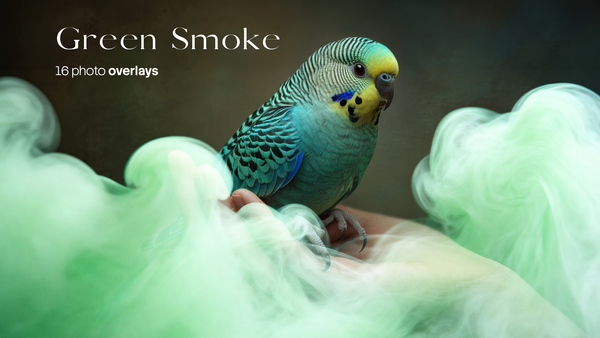 Green Smoke Overlays (16 JPG files)
