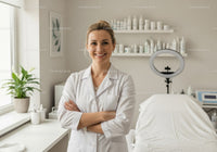 Professional Female Healthcare Worker in Bright Modern Medical Clinic