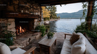 Lakeside Cozy Cabin with Fireplace and Scenic Mountain View