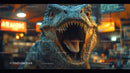 Realistic T-Rex Dinosaur Model in Museum Display
