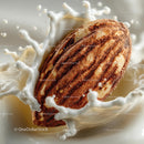 Almond Splashing into Creamy Milk for Dynamic Food Photography
