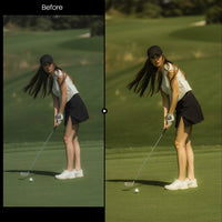 sports photography edit with Golf Lightroom presets